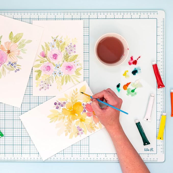 We R Memory Keepers, Glass Mat, 16 inches x 22 Inches, Heavy Duty, Perfect for Cutting, Paint Mixing, Scrapbooking, Crafts and More
