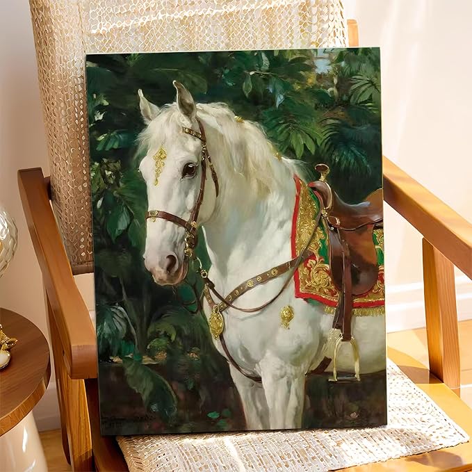XTCIXAL Paint by Numbers Kit for Adults, Horse - 16X20 Inch | DIY Paint by Number for Adults Beginner, High-Definition Color Canvas, Stress Relief, Home Wall Decor, Gifts, Unframed