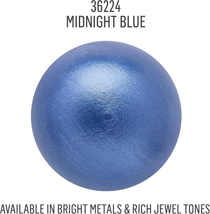 FolkArt Metallic Acrylic Craft Paint, Midnight Blue 2 fl oz Premium Metallic Finish Paint, Perfect For Easy To Apply DIY Arts And Crafts, 36224 (Pack of 2)