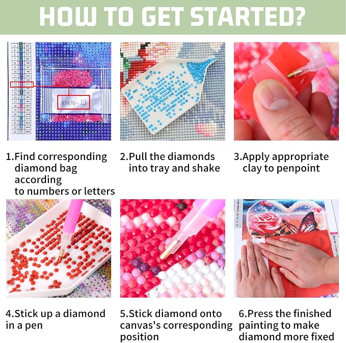 Cocktail Diamond Painting Kits for Adults, Diamond Art Kits, 12x16 in