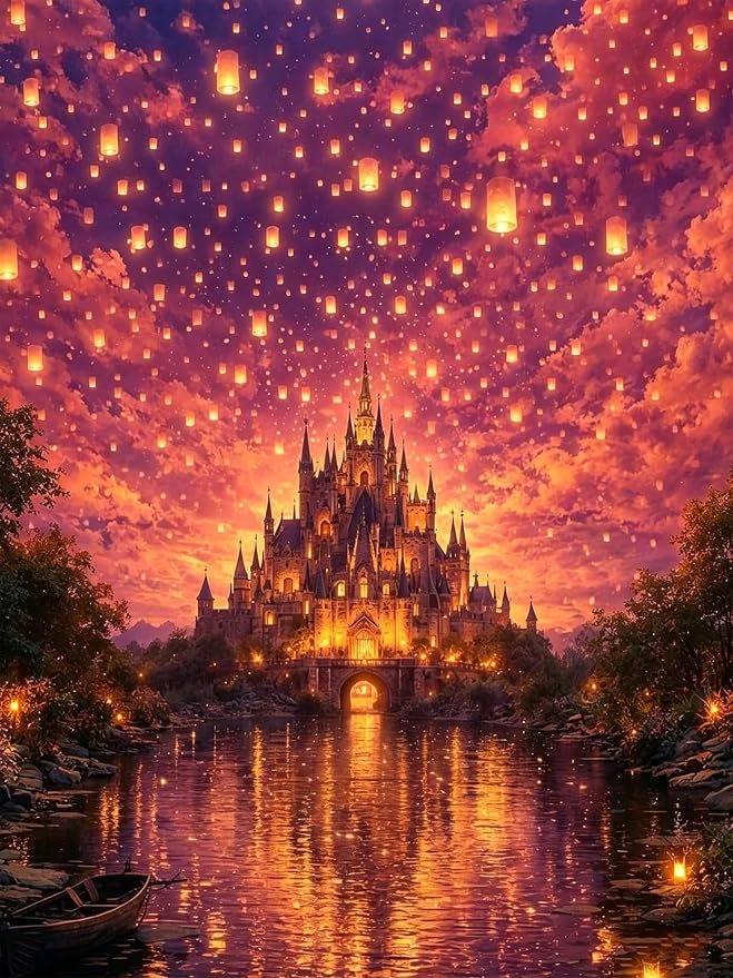 Benjenes Castle Diamond Art Kits for Adults Fantasy Diamond Painting Kits