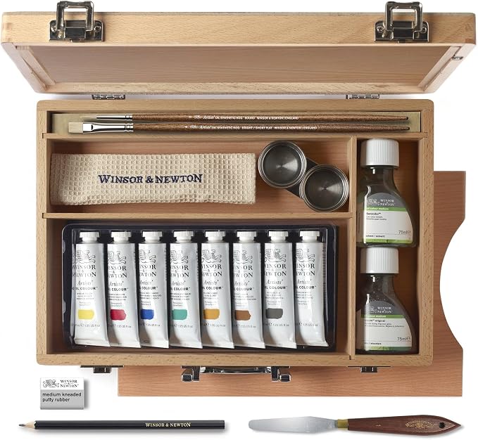 WN ARTISTS' OIL COLOUR STUDIO CASE ROW