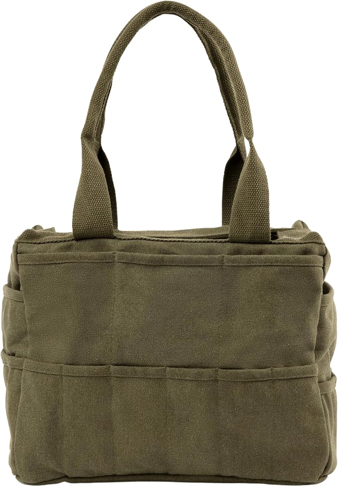 Soolla Studio Bag: Art Supply Storage Organizer & Pottery Tool Bag, Washable Tote, Yarn Bag, Crochet, 30 Pockets, 15+ Colors