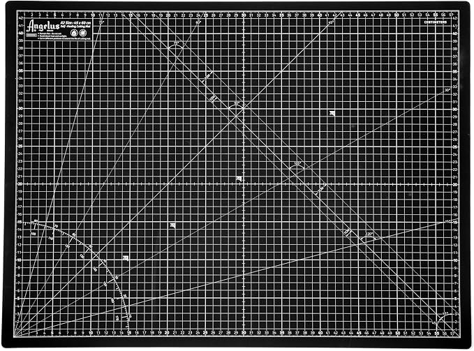 Angelus Self-Healing Cutting Mat, Double Sided, Non-Slip, Durable, Scratch-Resistant Rotary Cutting Board for Leather, Craft, Fabric, Quilting, Sewing, Scrapbooking Projects (18" x 24")