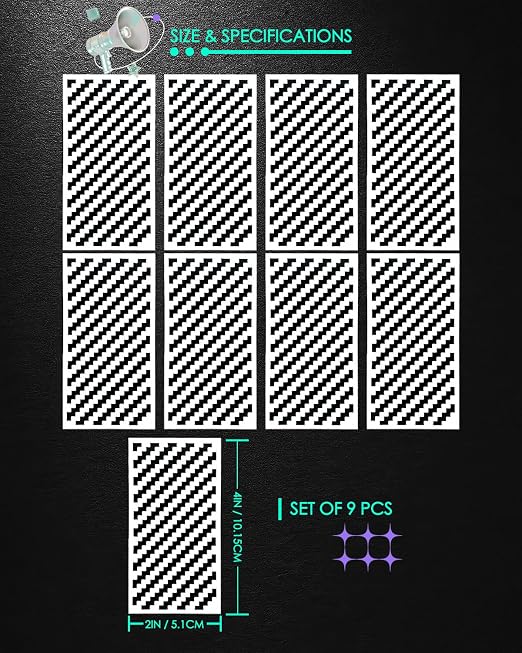 Foreveryoung Diamond Painting Zigzag Rulers, 9 PCS Tools for Square Kits