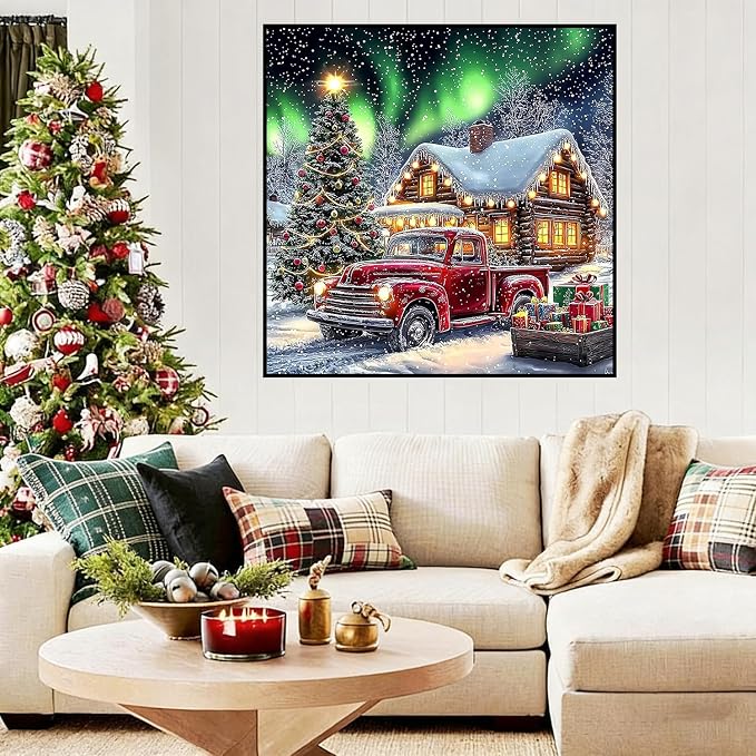 Lophomie Christmas Diamond Art Kits for Adults, 5D Diamond Painting Kits