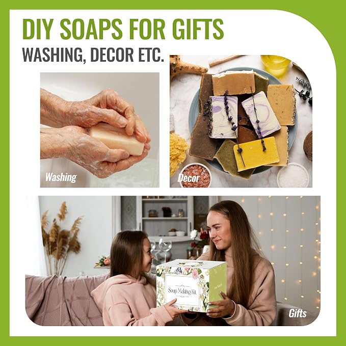 LFISGNN Soap Making Kit with Electronic Hot Plate for Adults Making Soaps