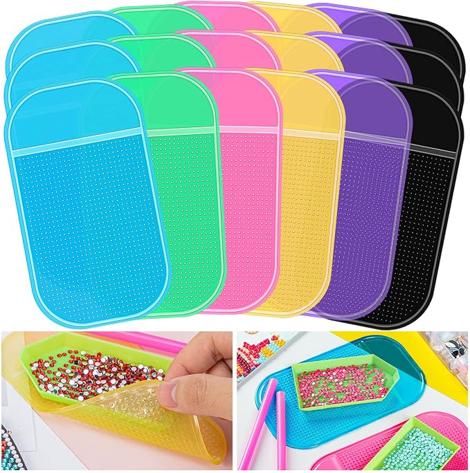 18 Pieces Anti-Slip Sticky Mat for Diamond Art Painting