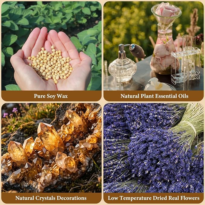 SACATR 5LB Soy Wax Candle Making Kit,Natural 100% Soy Wax for Candle Making