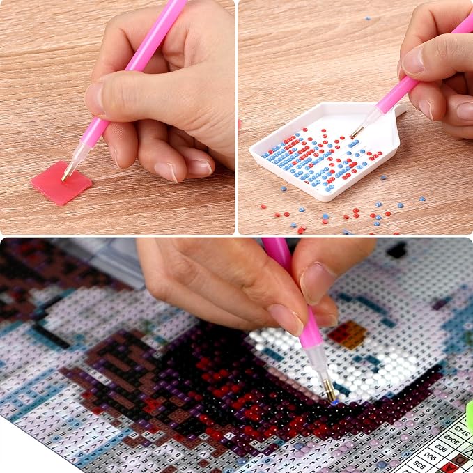FEBSNOW 20PCS Diamond Art Painting Trays, Plastic Rhinestone Sorting Plate | ﻿ Sturdy Plastic, For DIY Craft Enthusiasts, Quick Rhinestone Sorting, Thickened Small Size of 3.8x2.2 Inches