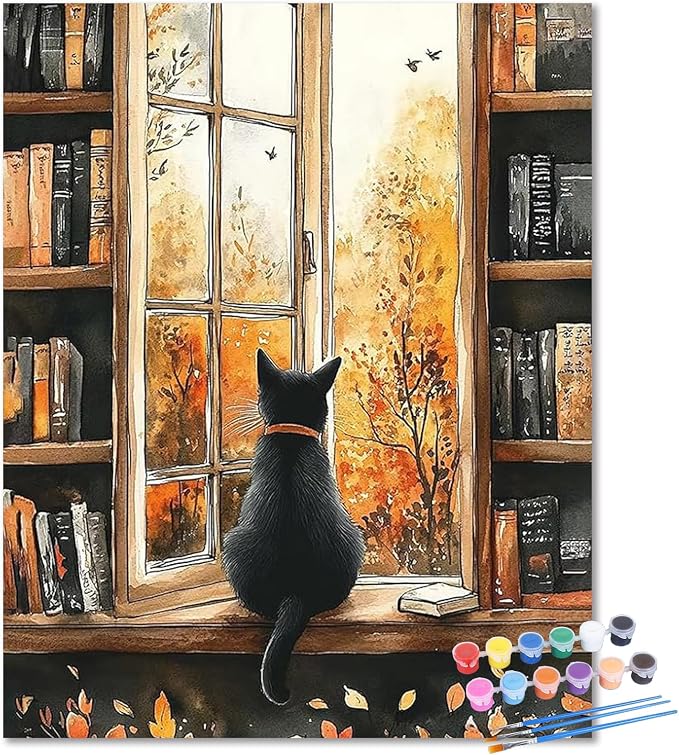 Fall Paint by Numbers Kit for Adults, Paint by Number for Adults 16x20 Inch