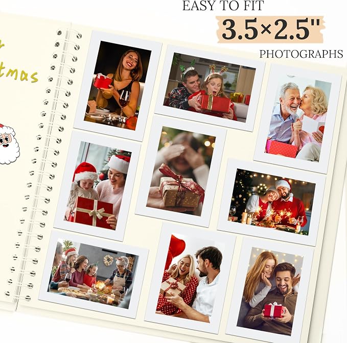 Scrapbook Photo Album 10"x10" 20 Sheets 40 Pages Hardcover Kraft Paper