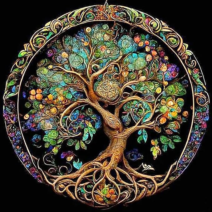 5D Diamond Painting Kits for Adults, Tree of Life Diamond Art for Adults