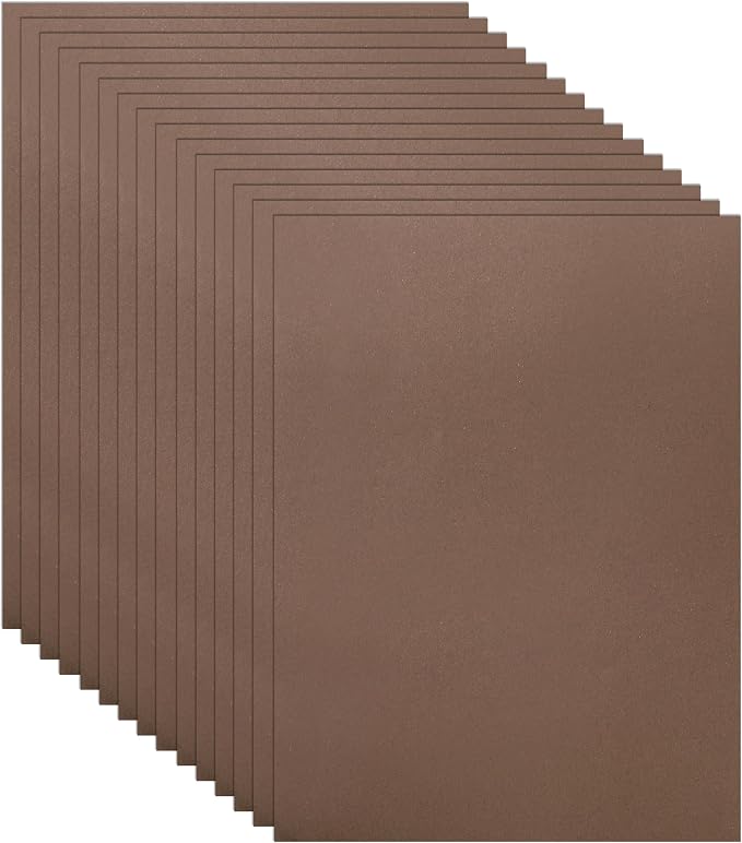 Guakicae 100 Sheets Coffee Color Cardstock 8.5 x 11 Craft Paper 75lb