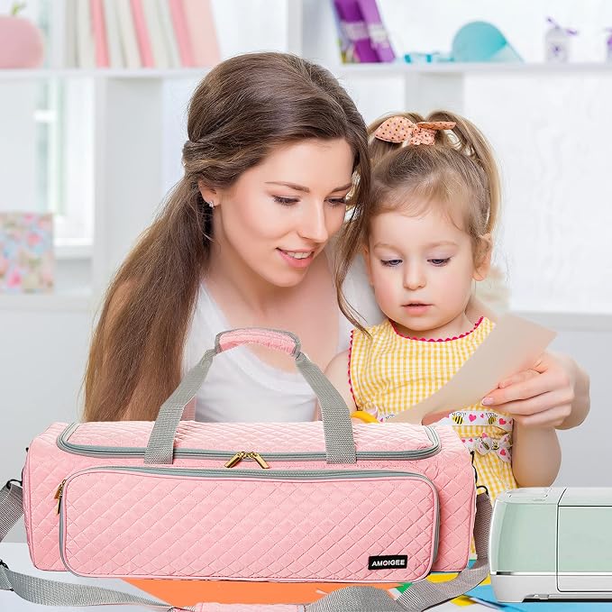 Carrying Case for Cricutt Maker 4, Cricutt Explore Air 2, Cricutt Maker 3, Cricutt Explore 3, Cutting Machine, Storage Bag with Pockets for Cricutt Accessories and Suppliers