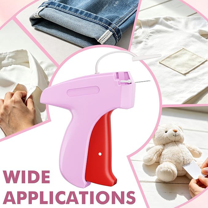 Stitch Gun for Clothes, Tagging Gun, Quick Clothing Fixer, Fuchsia