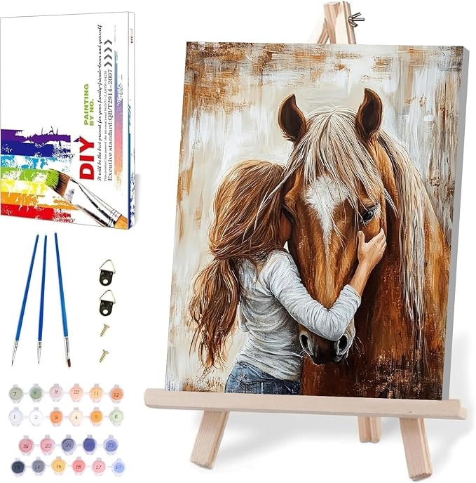 WUDWL Paint by Numbers Kit for Adults Beginner, with Framed