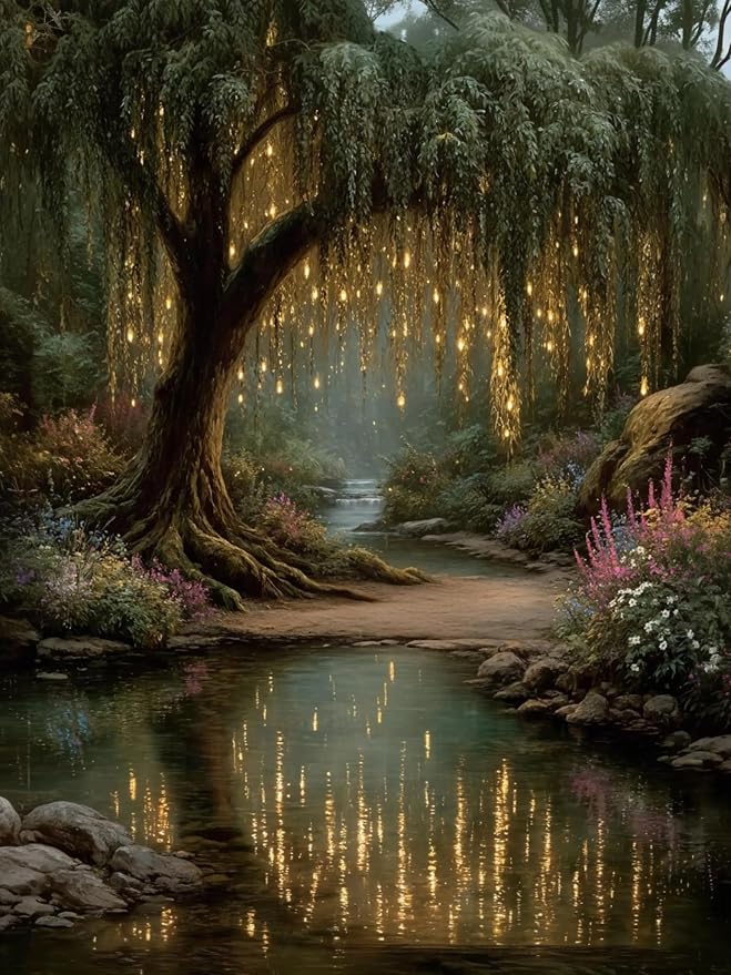 XUCNWL Diamond Art Kits for Adults,Forest Diamond Painting for Beginners