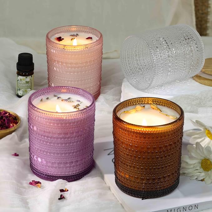 DARJEN Candle Making Kit for Adult, 4 Jars & 4 Tins Soy Wax Scented DIY Set | 100% Soy Wax, 10oz Glass Jars, 4oz Tins, Cotton Wicks, Pleasant Scents, Instruction& More- Perfect as Home Decorations