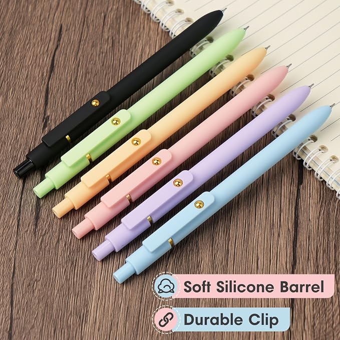 Ddaowanx Colored Gel Pens Set,0.5mm Retractable Quick Dry Colorful Ink Pens