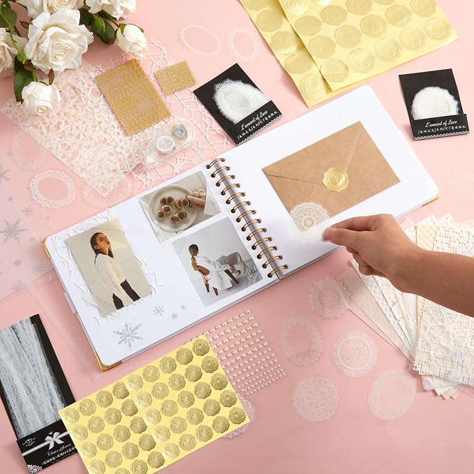 Letters to Bride Scrapbook,10.5 X 8.25 Inch,Classic,White