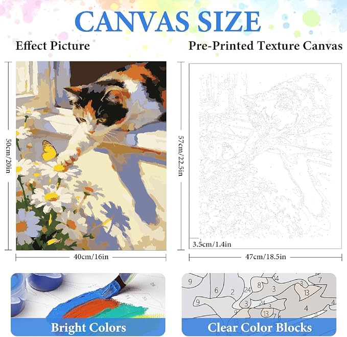ZRIZQ Paint by Numbers Kit for Adults Beginners,Swans DIY Painting Set,Relaxing Creative Craft Activity,16x20 Inch