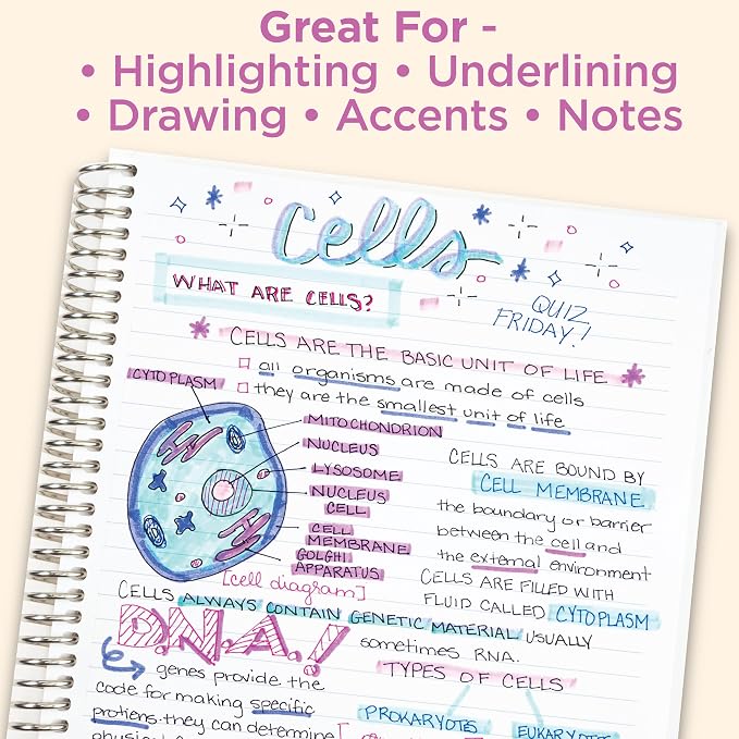 Zebra Pen MILDLINER No Bleed Highlighter, Neutral Vintage, Dual Tip, 5-Pack