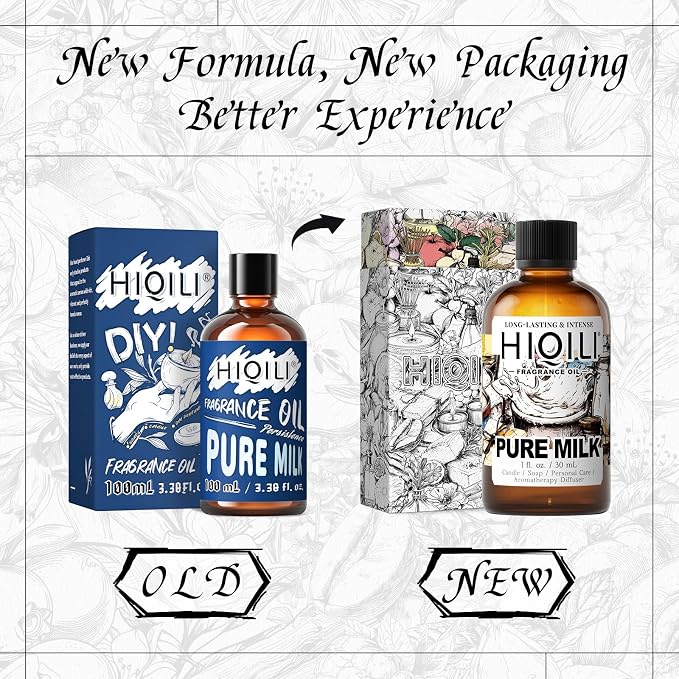 HIQILI Pure Milk Fragrance Oil for Soap Making & Body Wash - 1 Fl Oz
