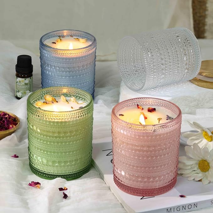 DARJEN Candle Making Kit for Adults, 8 Jars & Tins Soy Wax Scented DIY Set | 100% Soy Wax, 10oz Glass Jars, 4oz Tins, Cotton Wicks, Pleasant Scents, Instruction& More- Perfect as Home Decorations