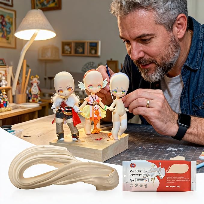 Air Dry Clay Lightweight, Flexible Modeling Clay for Adults Arts and Crafts