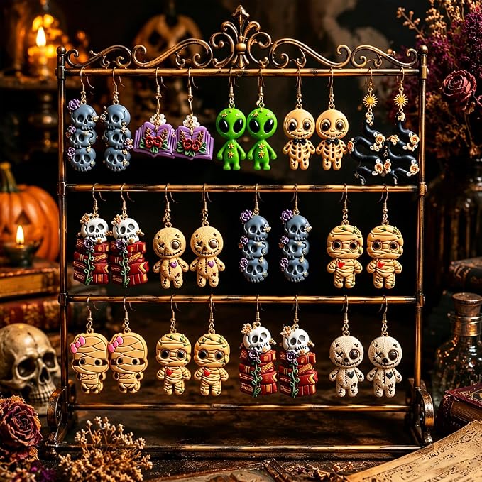 12Pcs Gothic Halloween Polymer Clay Cutters
