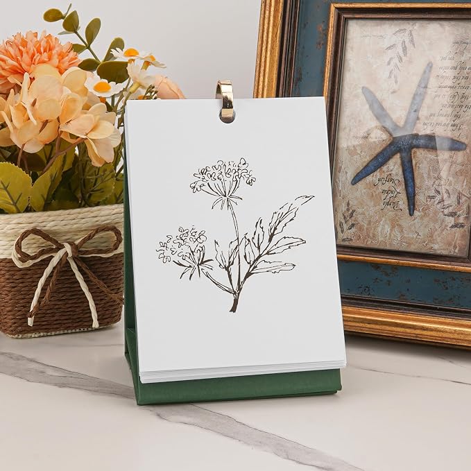 JANKOW DIY Cover Sketchbook, Mini Sketchbook for Drawing, Blank Desk Calendar Sketch Book, Oil Pastel Hand-Painted 3D Book, for Note Taking, Painting, Study Work, Projects, Recipe Cards (1Pcs)