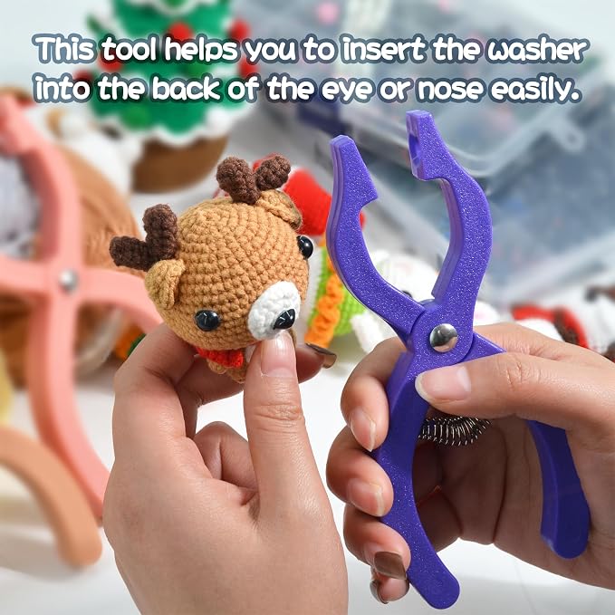 Safety Eyes Jig Pliers Auxiliary Tool For Attaching Doll Eyes And Noses