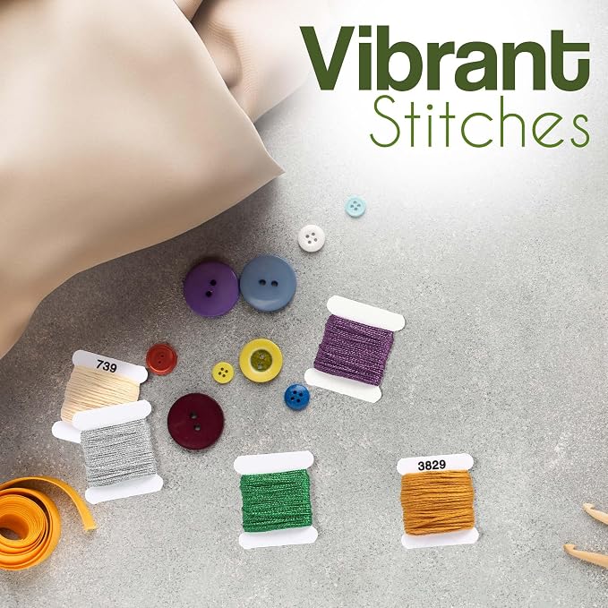 Embroidery Floss Kit 108 Colors on Plastic Bobbins, Cross Stitch