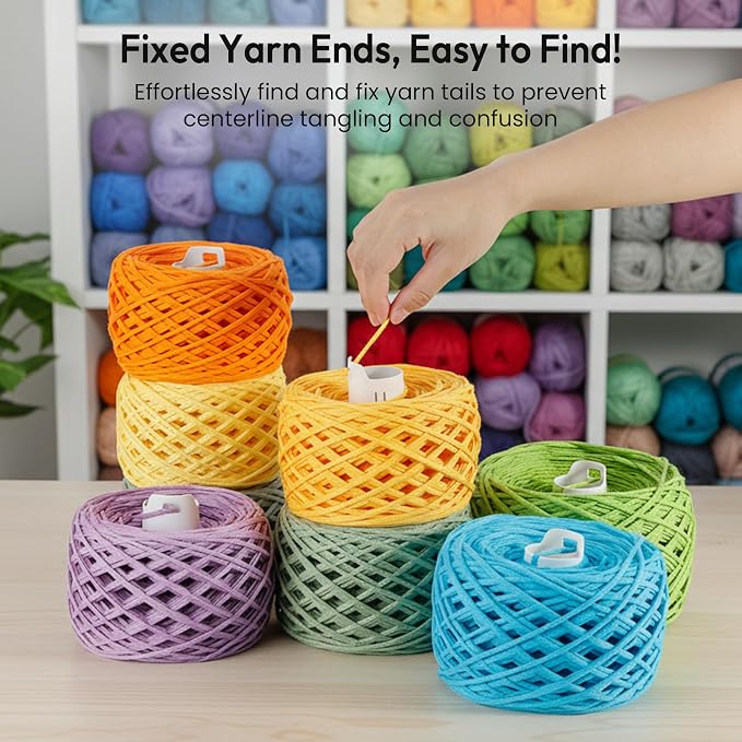 18pcs Yarn Ball Tube for Etcokei Electric Yarn Winder M1, Reusable | ABS Yarn Cake Tube for Neat Storage & Tangle-Free Knitting/Crocheting Accessories