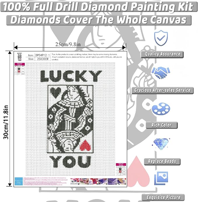 3 Pack Cherry Diamond Art Kits for Adults Diamond Painting Kit for Beginner | 5D DIY Funny Cute Vintage Diamond Dots Full Drill Crafts for Gem Art Dot Art for Adults Home Wall Decor for Teens 10x12 in