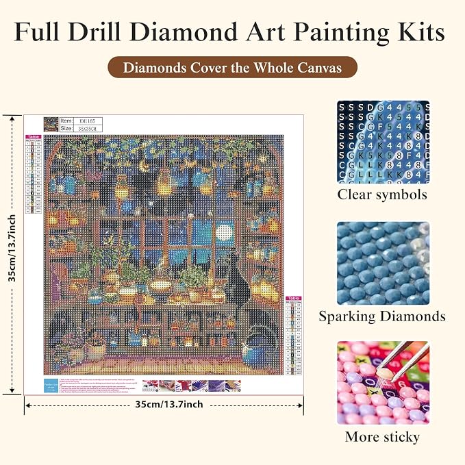 Halloween Diamond Painting Kits for Adults Beginners,House Diamond Art Kits