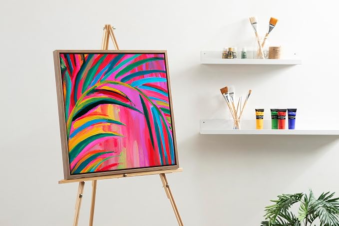 Kate and Laurel Sylvie Blank Framed Canvas Wall Art, 23x33 Bright Gold, Modern Empty Canvas for Paint-Your-Own Art, Premium Canvas Already Framed