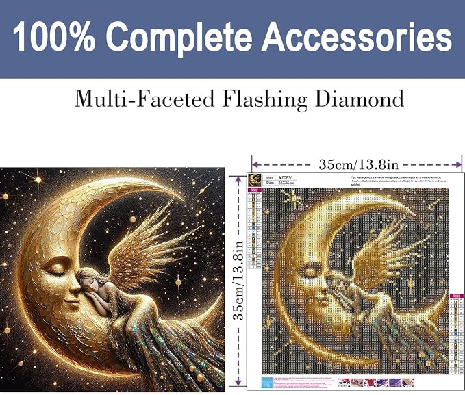 ijbnhd Diamond Art Kits for Adults Fairy Diamond Painting 14 X 14inch