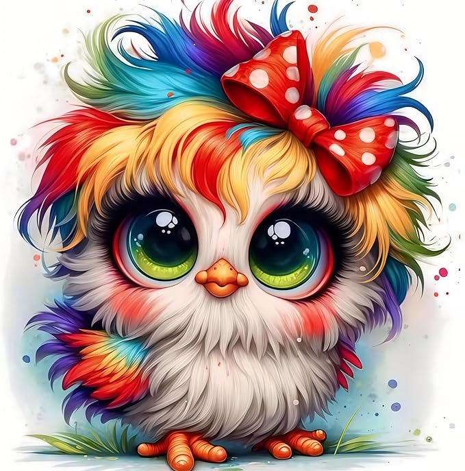 XSJDBYYQ Cute Baby Chick Diamond Art Kits for Adults, 5D Diamond Painting