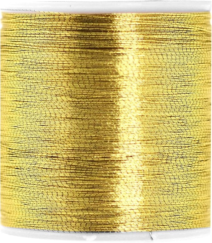 Mandala Crafts Metallic Gold Embroidery Floss for Sewing, 218 Yard Spools
