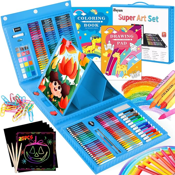 iBayam Art Kit, 251-Pack Art Supplies Drawing Kits, Arts & Crafts Gifts Box