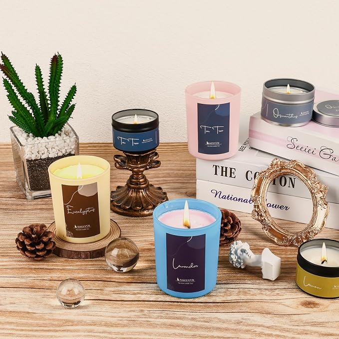 SAEUYVB Candle Making Kit,DIY Soy Candle Making Supplies/Kit for Adults | Beginner-friendly,Complete Candle Kit with Melting Pot,3 lbs Soy Wax,10 Candle Jars,10 Scents and More, Perfect for DIY Craft