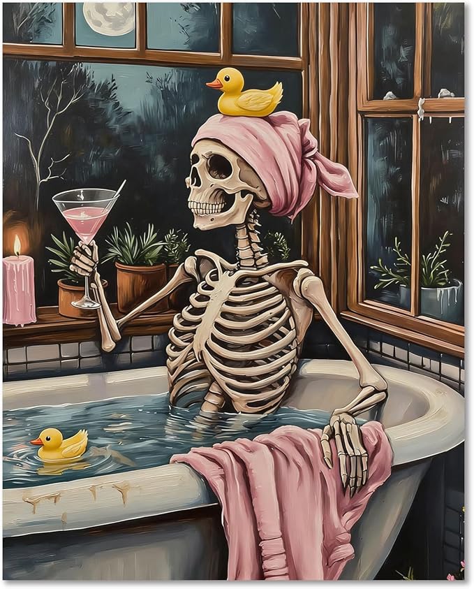 Skull Paint by Numbers Kit for Adults, Paint by Number for Adults 16x20 in