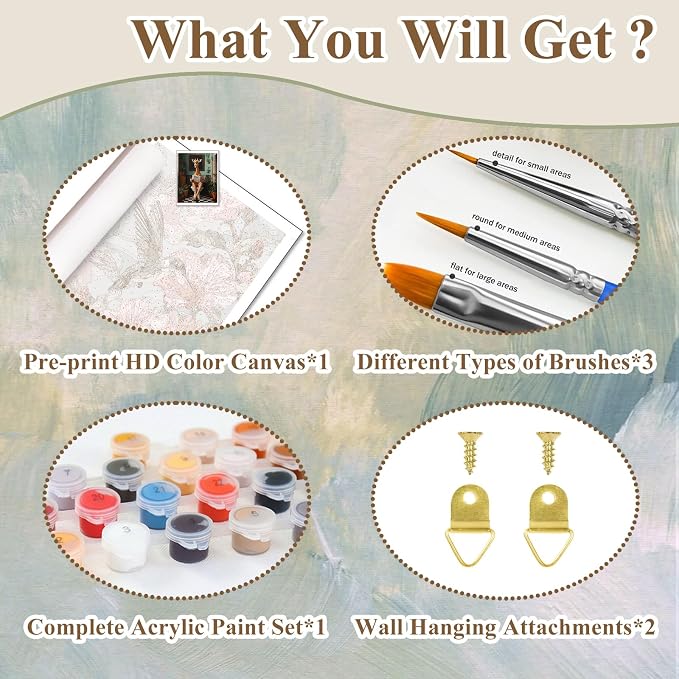 Funny Paint by Numbers Kit for Adults, Paint by Number for Adults 16x20 in