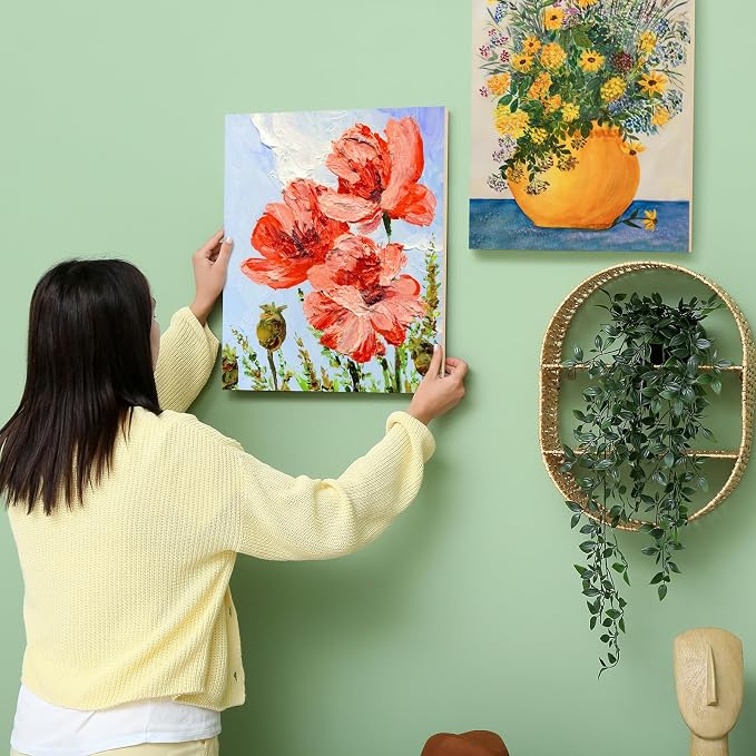 Aodaer 8 Pack Wood Panels 11 x 14 Inch Wooden Panels Canvas Unfinished Craft Wood Boards Panels for Art Crafts Acrylic and Oil Painting Pouring DIY Projects