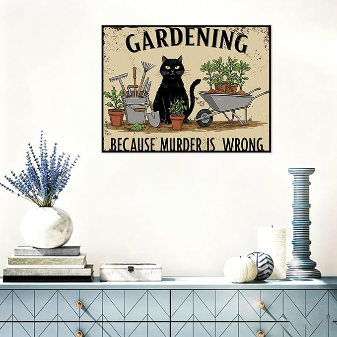 Benjenes Garden Cat Diamond Art Kits for Adults Diamond Painting Kits