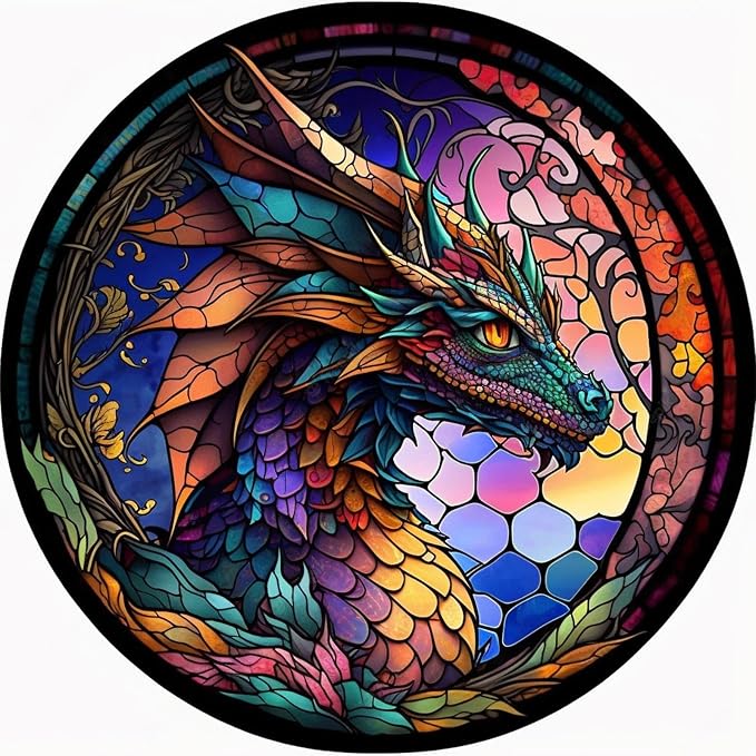Meothan Dragon Paint by Numbers Kits for Adults 13.8”W x 13.8”L | Dragon Adult Paint by Number Kits on Canvas, DIY Acrylic Oil Easy Painting by Numbers for Home Wall Decor