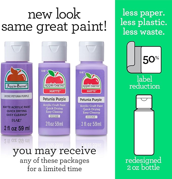 Apple Barrel Acrylic Paint in Assorted Colors (2 oz), 20492, Neon Blue