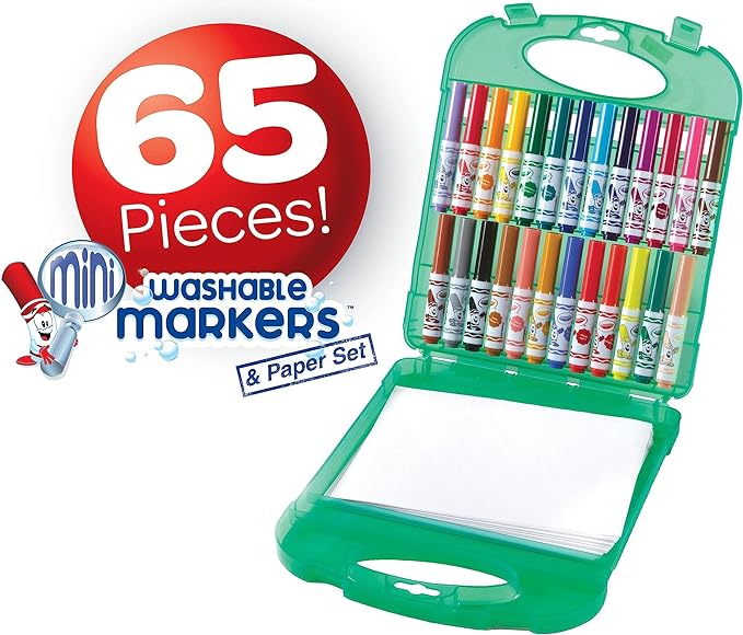 Crayola Pip-Squeaks Washable Markers 65ct, Coloring Art Supplies for Kids